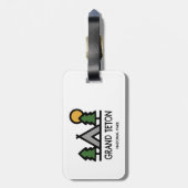 Nationaal park Grand Teton Bagagelabel (Achterkant verticaal)