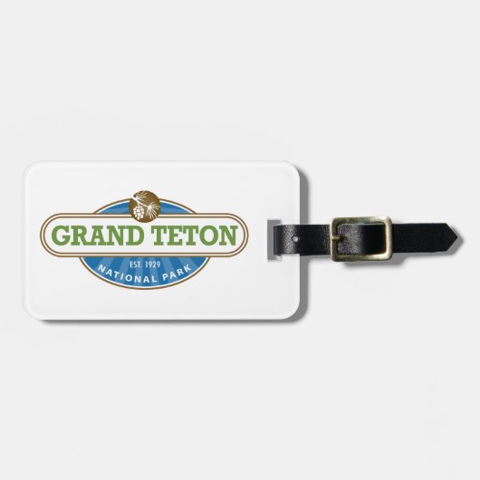 Nationaal park Grand Teton Bagagelabel (Voorkant horizontaal)