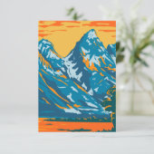 Nationaal park Grand Teton Bedankkaart (Staand voorkant)