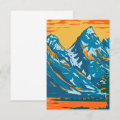 Nationaal park Grand Teton Bedankkaart (Voorkant / Achterkant)