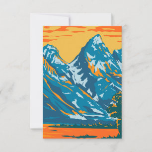Nationaal park Grand Teton Bedankkaart