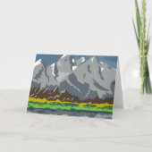 Nationaal park Grand Teton Bedankkaart (Voorkant)