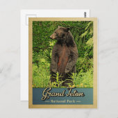 Nationaal park Grand Teton  Beer Briefkaart (Voorkant / Achterkant)