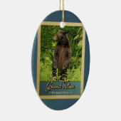 Nationaal park Grand Teton  Beer Keramisch Ornament (Rechts)