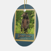 Nationaal park Grand Teton  Beer Keramisch Ornament (Links)
