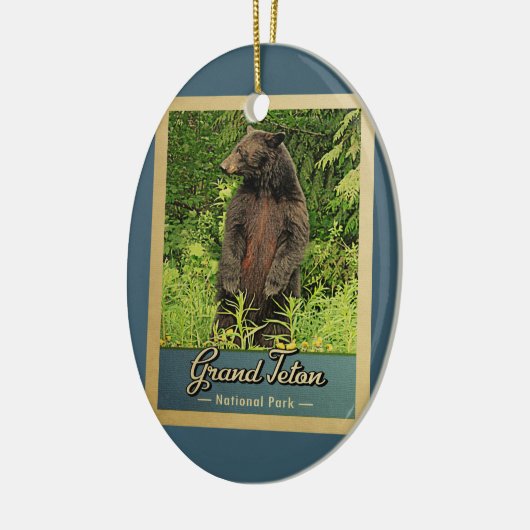 Nationaal park Grand Teton  Beer Keramisch Ornament (Links)