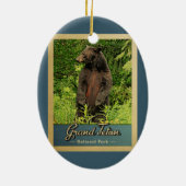 Nationaal park Grand Teton  Beer Keramisch Ornament (Achterkant)