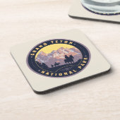 Nationaal park Grand Teton Bier Onderzetter (Linkerzijde)