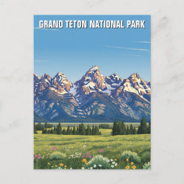 Nationaal park Grand Teton Briefkaart