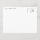 Nationaal park Grand Teton Briefkaart (Achterkant)