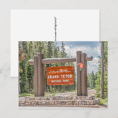 Nationaal Park Grand Teton Briefkaart (Voorkant / Achterkant)