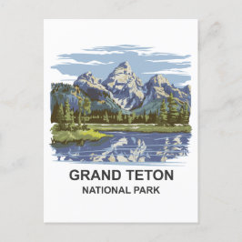 Nationaal park Grand Teton Briefkaart