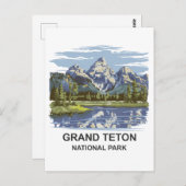 Nationaal park Grand Teton Briefkaart (Voorkant / Achterkant)