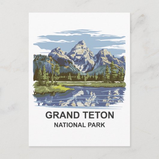 Nationaal park Grand Teton Briefkaart (Voorkant)