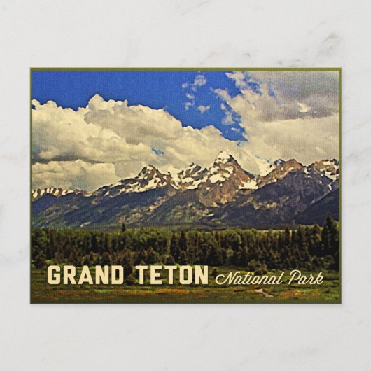 Nationaal park Grand Teton Briefkaart (Voorkant)