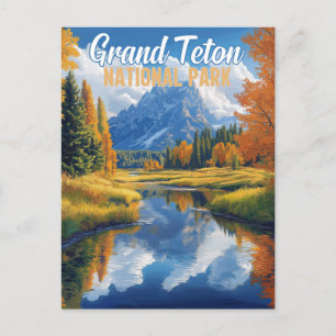 Nationaal park Grand Teton Briefkaart