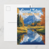 Nationaal park Grand Teton Briefkaart (Voorkant / Achterkant)