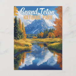 Nationaal park Grand Teton Briefkaart