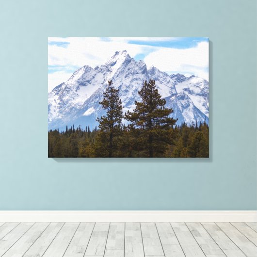 Nationaal park Grand Teton Canvas Afdruk (Insitu (Houten vloer))
