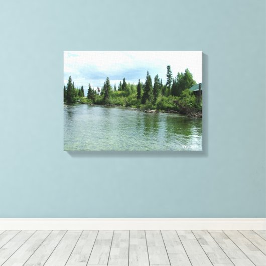Nationaal park Grand Teton Canvas Afdruk (Insitu (Houten vloer))