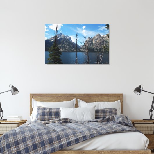 Nationaal park Grand Teton Canvas Afdruk (Insitu (Slaapkamer))