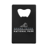 Nationaal park Grand Teton Creditkaart Flessenopener (Voorkant)