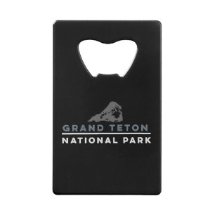 Nationaal park Grand Teton Creditkaart Flessenopener