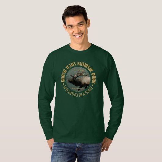 Nationaal park Grand Teton (elk) T-shirt (Voorkant volledig)
