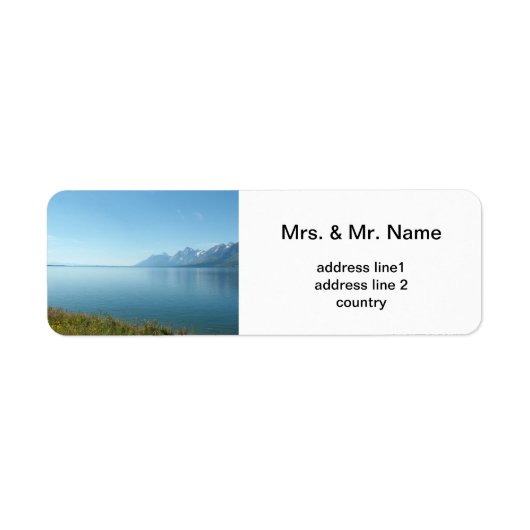 Nationaal park Grand Teton Etiket (Voorkant)