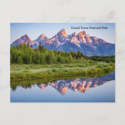 Nationaal park Grand Teton Feestdagenkaart (Voorkant)