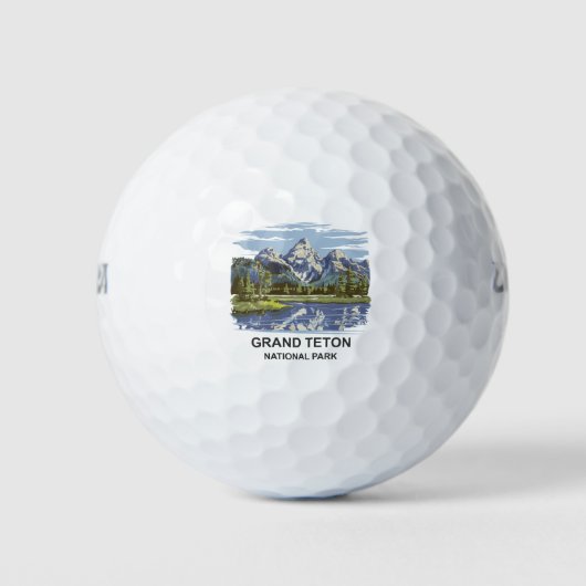 Nationaal park Grand Teton Golfballen (Voorkant)
