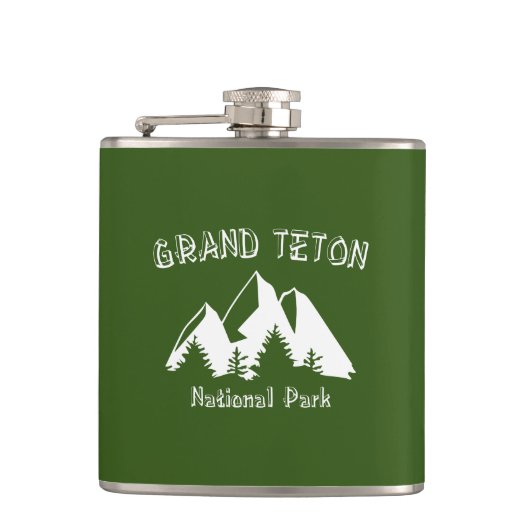 Nationaal park Grand Teton Heupfles (Voorkant)