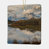 Nationaal park Grand Teton in Herfst Keramisch Ornament (Links)