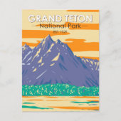 Nationaal park Grand Teton in het voorjaar  Briefkaart (Voorkant)