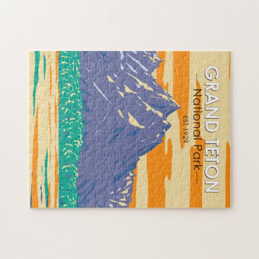 Nationaal park Grand Teton in het voorjaar  Legpuzzel (Horizontaal)