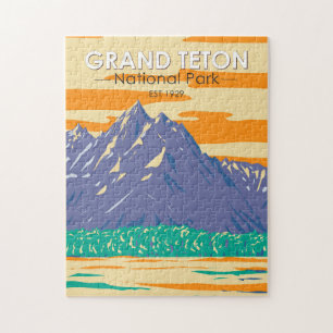Nationaal park Grand Teton in het voorjaar  Legpuzzel