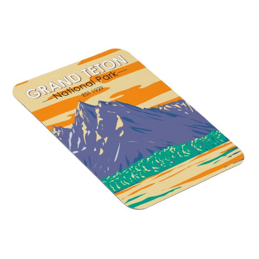 Nationaal park Grand Teton in het voorjaar  Magneet (Rechterzijde)