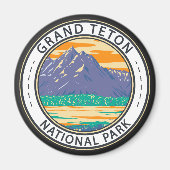 Nationaal park Grand Teton in lenteschandje Magneet (Voorkant)