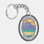 Nationaal park Grand Teton in lenteschandje Sleutelhanger (Voorkant Links)