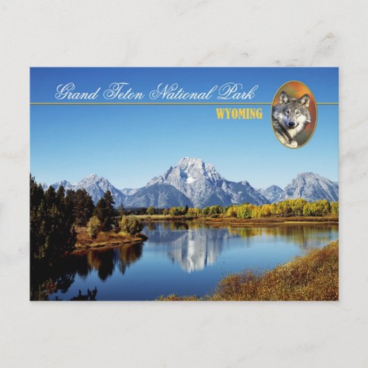 Nationaal park Grand Teton in Wyoming Briefkaart (Voorkant)