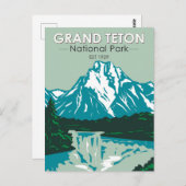 Nationaal park Grand Teton Jackson Hole Valley Briefkaart (Voorkant / Achterkant)