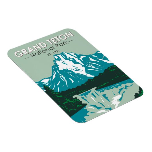 Nationaal park Grand Teton Jackson Hole Valley Magneet (Rechterzijde)