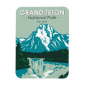 Nationaal park Grand Teton Jackson Hole Valley Magneet (Verticaal)