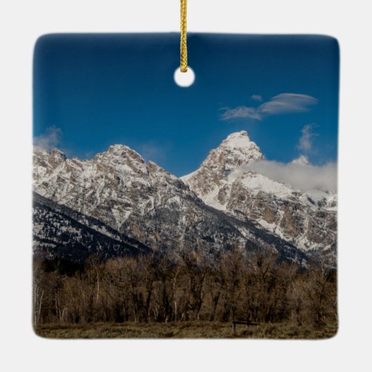 Nationaal park Grand Teton Keramisch Ornament (Achterkant)