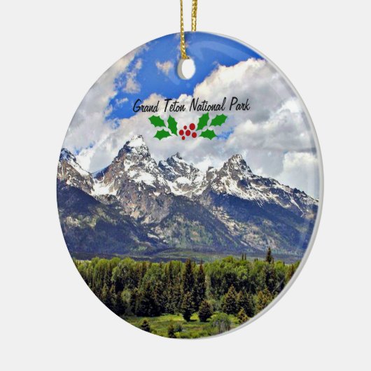Nationaal park Grand Teton Keramisch Ornament (Links)