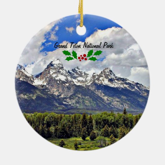 Nationaal park Grand Teton Keramisch Ornament (Achterkant)