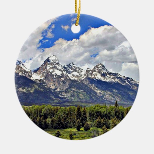 Nationaal park Grand Teton Keramisch Ornament (Voorkant)
