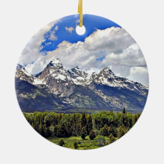 Nationaal park Grand Teton Keramisch Ornament (Achterkant)