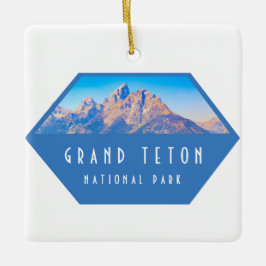 Nationaal park Grand Teton Keramisch Ornament