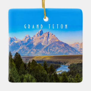 Nationaal park Grand Teton Keramisch Ornament
